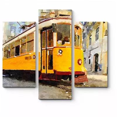 Модульная картина Лиссабонский старожил 70x63