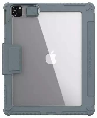 Противоударный чехол с защитой камеры Nillkin Bumper Leather cover case Pro для планшета Apple iPad Pro 12.9 (2021) / iPad Pro 12.9 (2020), серый