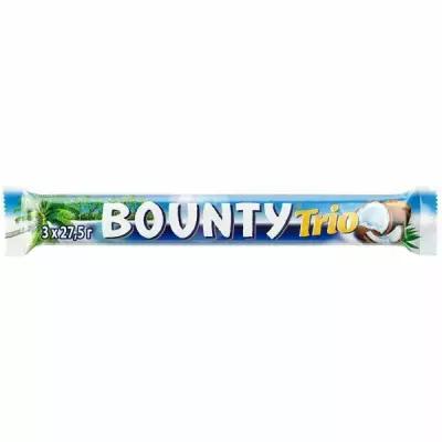 Bounty Шоколадный батончик трио, 82,5 г