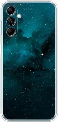 Силиконовый чехол на Samsung Galaxy M14 5G / Самсунг Галакси M14 5G Синий космос