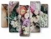 Модульная картина Весенний букет цветов131x106