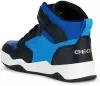 Кроссовки для мальчика, GEOX, J367RG0BC11C9221, чёрный/голубой, размер - 39