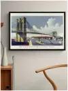 Постер / Плакат / Картина Бруклинский мост 40х50 см в подарочном тубусе