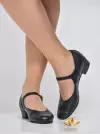 Туфли VARIANT, для танцев, натуральная кожа, усиленный задник, размер 34, черный