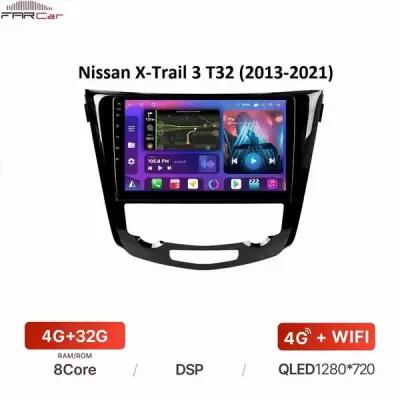 Штатная магнитола FarCar для Nissan Qashqai и X-Trail T32 (2013-2021) на Android 10 (4gb/32gb/WiFi/BT/GPS/DSP/QLED/4G)