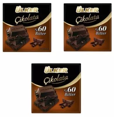 Шоколад ULKER черный 60% какао 180 грамм