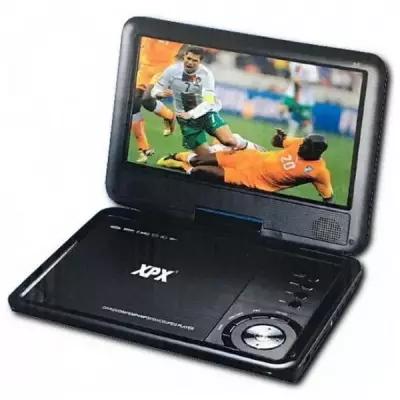 Портативный CD-DVD плеер с поворотным экраном 9,8 дюймов XPX EA-9067 (FM / TV / USB / SD)