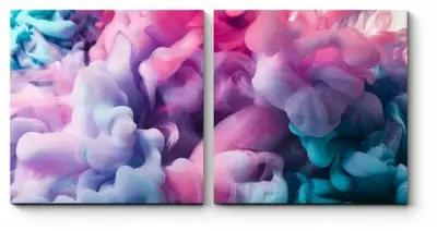 Модульная картина Цветной туман 190x95