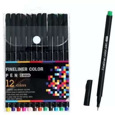 Набор маркеров профессиональных, 12 цветов 0,4 мм