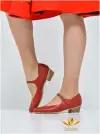 Туфли VARIANT, для танцев, натуральная кожа, усиленный задник, размер 33, красный