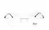 Безободковые очки на втулках DARIO с футляром мод. 310370 Цвет 1 с асферическими гидрофобными линзами ROMEO ASP 1.61 HMC/EMI -3.50 РЦ 60-62