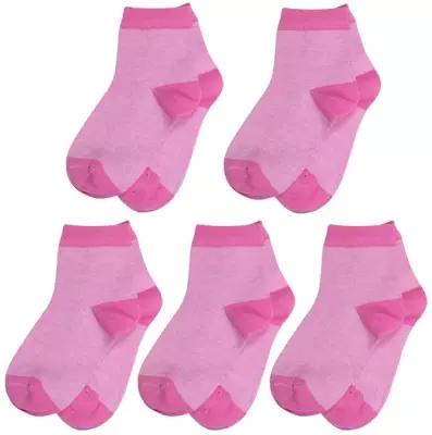 Комплект из 5 пар детских носков Борисоглебский трикотаж №45 розовые, размер 20-22