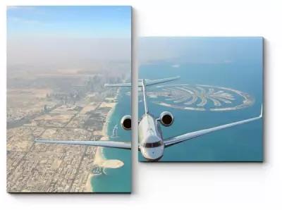 Модульная картина Пролетая над Дубаем50x38