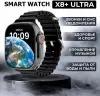Cмарт часы X8 Plus Ultra Умные часы PREMIUM Series Smart Watch Amoled, iOS, Android, Bluetooth звонки, Уведомления, Черный, Pricemin