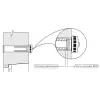 Приточный стеновой клапан инфильтрации воздуха КИВ-125/400-К (КПВ-125) L=400мм с квадратным оголовком