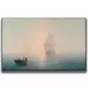 Картина для интерьера на холсте Ивана Айвазовского «Корабль» 30х47, холст натянут на подрамник
