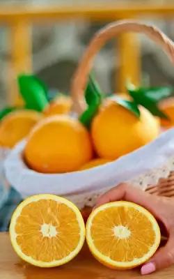 Картина на холсте 50x70 LinxOne "Апельсин, фрукт, сок" интерьер для дома / декор на стену / дизайн