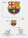Термонаклейкb фк Барселона FC Barcelona на одежду 4 шт