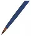Кисть Roubloff Синтетика коричневая серия Blue round № 5 ручка короткая синяя/ покрытие обоймы soft-touch. В наборе 1шт