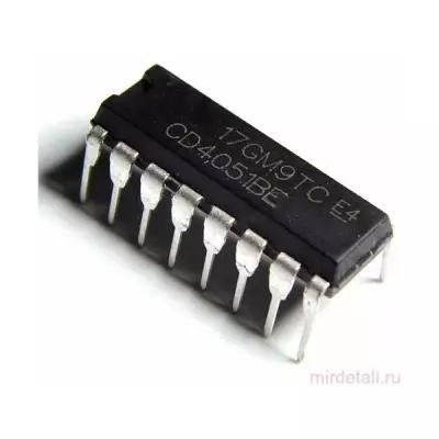 CD4051BE Мультиплексор аналоговый 8-каналов DIP-16