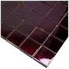 Итальянская мозаика мрамор Skalini MRC-(PURPLE)-3 коричневый темный квадрат
