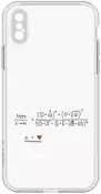 Чехол-накладка Krutoff Clear Case Праздничная формула для iPhone XS