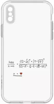 Чехол-накладка Krutoff Clear Case Праздничная формула для iPhone XS
