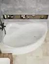 Акриловая угловая ванна HusKarl HELGA NEW 170х115(левая) комплект 4в1: ванна с каркасом, панель/экран и перелив(полуавтомат) в подарок!