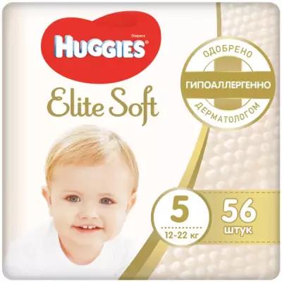 Подгузники Huggies Elite Soft 5 Mega, 56 шт. - Kimberly-Clark