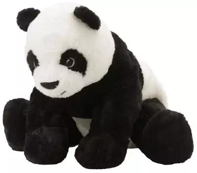 Мягкая игрушка ИКЕА Панда Крамиг, 30 см, белый/черный