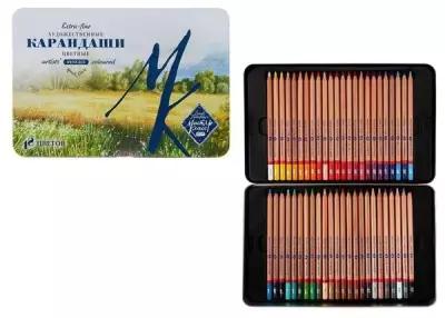 Карандаши художественные ТероПром 3245274 цветные мягкие, ЗХК "Мастер-класс", 48 цветов