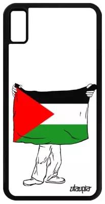 Чехол на iPhone XS Max, "Флаг Палестины с руками" Путешествие Туризм