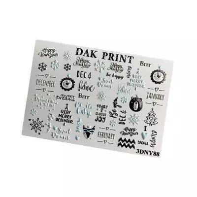 Объемный декор Dak Print 3D NY88 белый/черный
