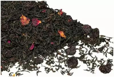 Черный чай Weiserhouse "Дикая вишня", 200 г черный цейлонский чай с добавлением ягод вишни и лепестков розы