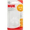 Соска NUK First Choice Plus силиконовая L для густых жидкостей 0м+
