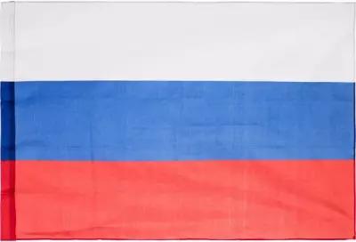 Флаг России 0,9*1,35м (триколор) уличный, карман под древко 25мм