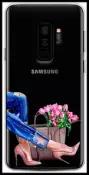 Силиконовый чехол на Samsung Galaxy S9 + / Самсунг Галакси С9 Плюс Каблучки, прозрачный