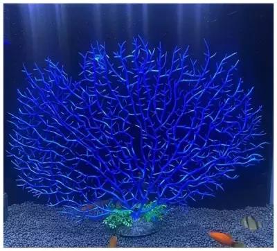 Искусственный коралл для аквариума Горгонария K410 30х25 см