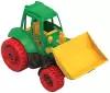 Трактор Нордпласт с грейдером (059), 27.5 см, красный/желтый/зеленый