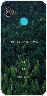 Силиконовый чехол "Things take time" на Tecno POP 5 / Техно ПОП 5