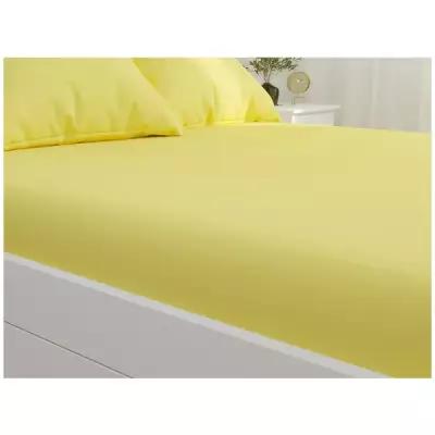 Простынь на резинке Simple House "Yellow Cream" 140х200 см