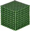 Антистресс игрушка/Неокуб Neocube куб из 1000 магнитных шариков 5мм (зеленый)