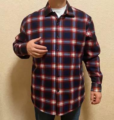 Рубашка PAOLO, размер 4XL 45-46, бордовый