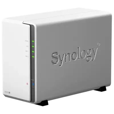 Synology DS220j QC1,4GhzCPU/512Mb DDR4/RAID0,1/upto 2HDDs SATA(3,5")/2xUSB3.0/1GigEth/iSCSI/2xIPcam(upto 12)/1xPS/2YW repl DS218j