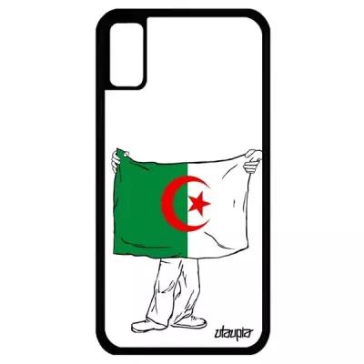 Чехол для мобильного iPhone X, "Флаг Алжира с руками" Патриот Страна