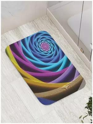 Коврик JoyArty противоскользящий "Спиральные краски" для ванной, сауны, бассейна, 77х52 см