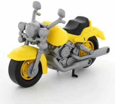 Мотоцикл полесье гоночный Кросс желтый 27,5х12 см