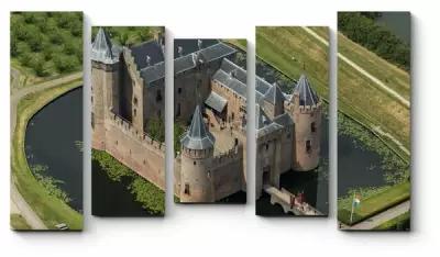 Модульная картина Средневековый замок Мейдерслот в Нидерландах210x126