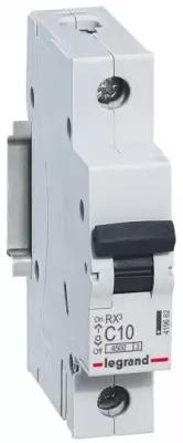 Выключатель автоматический однополюсный RX3 4500 10А C 4,5кА | код. 419662 | Legrand (9шт.в упак.)
