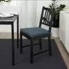 Подушка на стул ИКЕА ЮСТИНА, 40x42 см, темно-синий в полоску